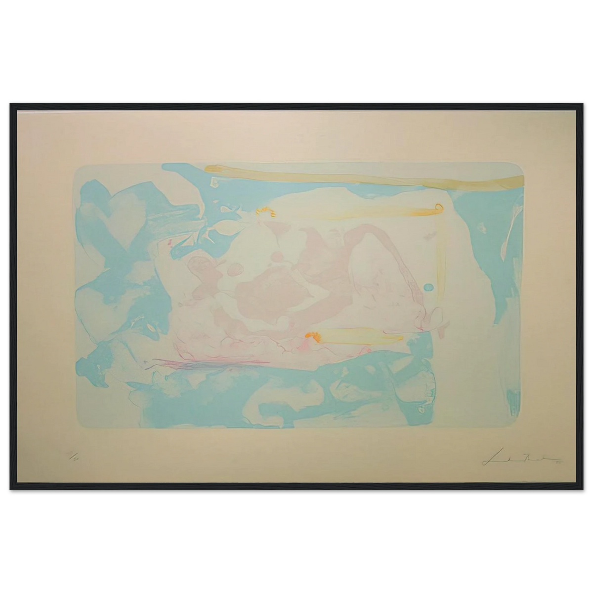 Reflections III - 1995 Framed Poster | Helen Frankenthaler Framed Prints Wall Art | Frankenthaler Helen