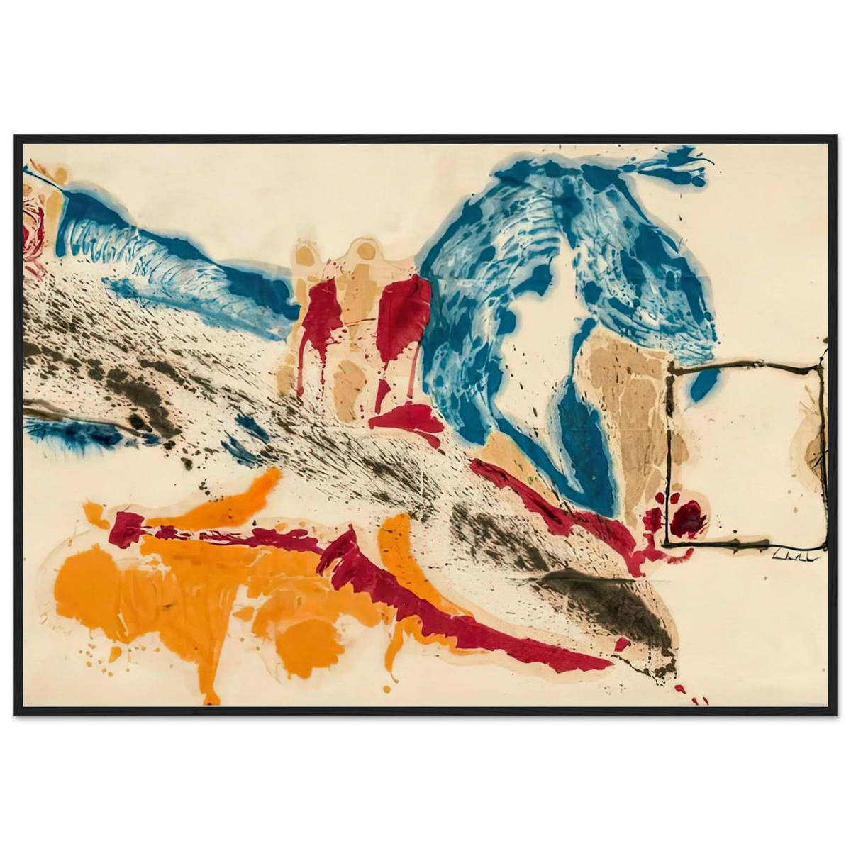 Alassio, 1960- Framed Poster | Helen Frankenthaler Framed Prints Wall Art | Frankenthaler Helen