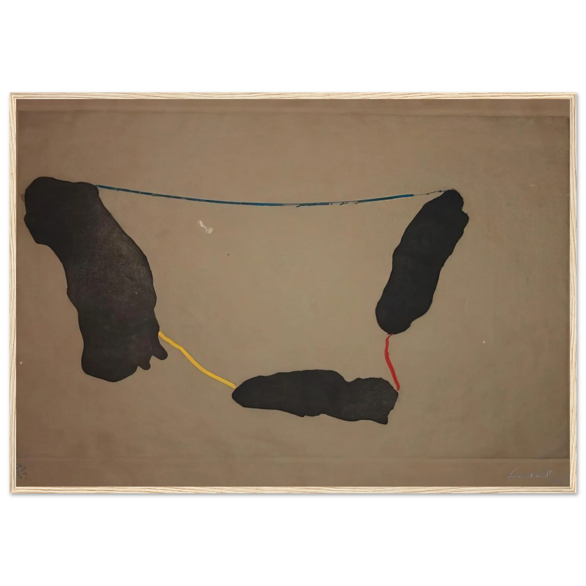 Connected By Joy - 1973 Framed Poster | Helen Frankenthaler Framed Prints Wall Art | Frankenthaler Helen