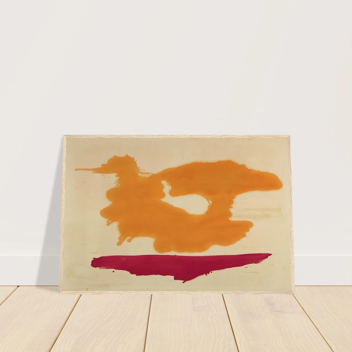 Only Orange - 1963 Framed Poster | Helen Frankenthaler Framed Prints Wall Art | Frankenthaler Helen