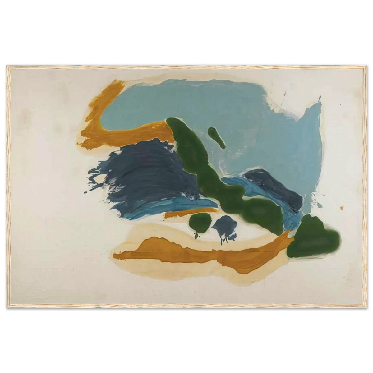 Tuscany - 1963 Framed Poster | Helen Frankenthaler Framed Prints Wall Art | Frankenthaler Helen