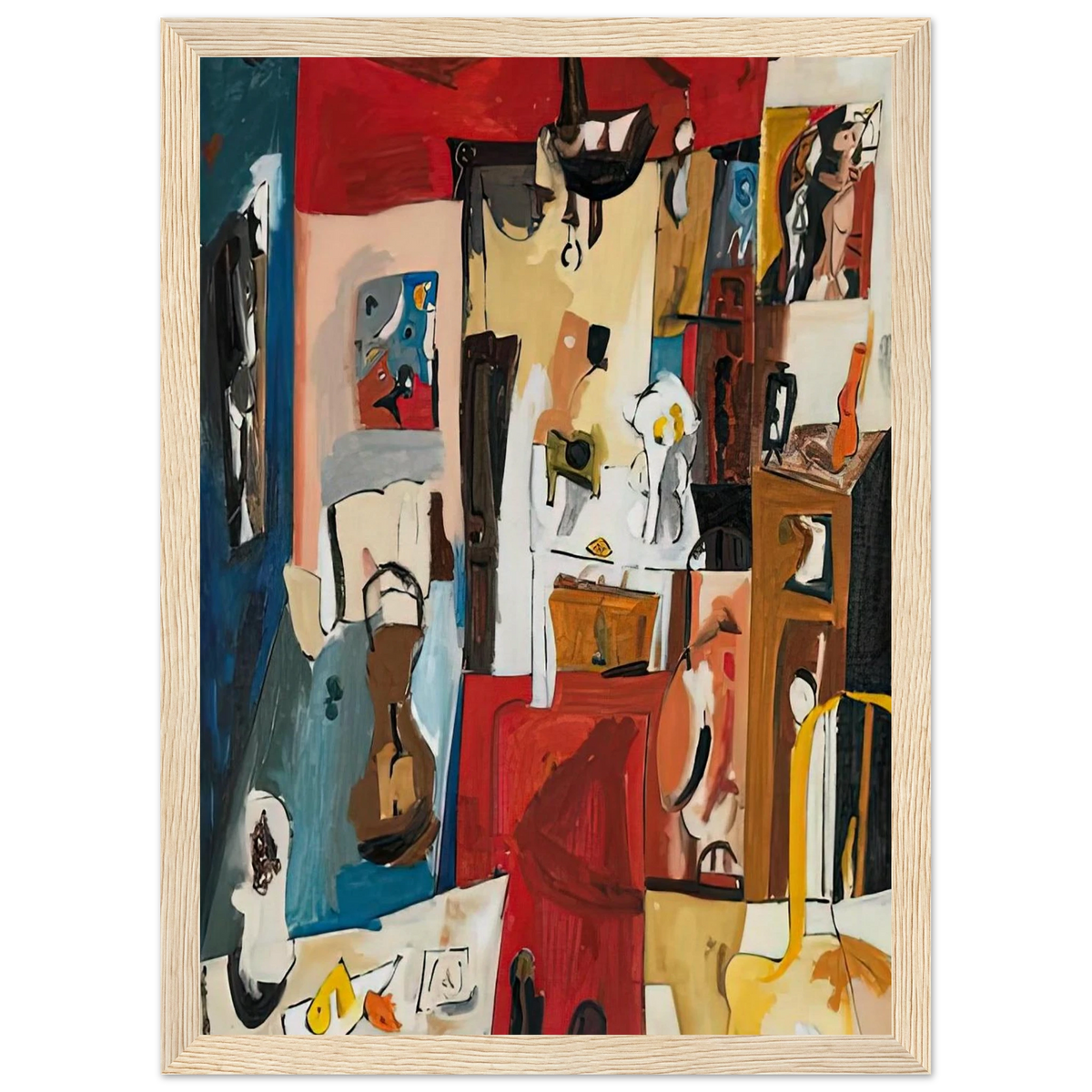 21st Street Studio, 1950- Framed Poster | Helen Frankenthaler Framed Prints Wall Art | Frankenthaler Helen