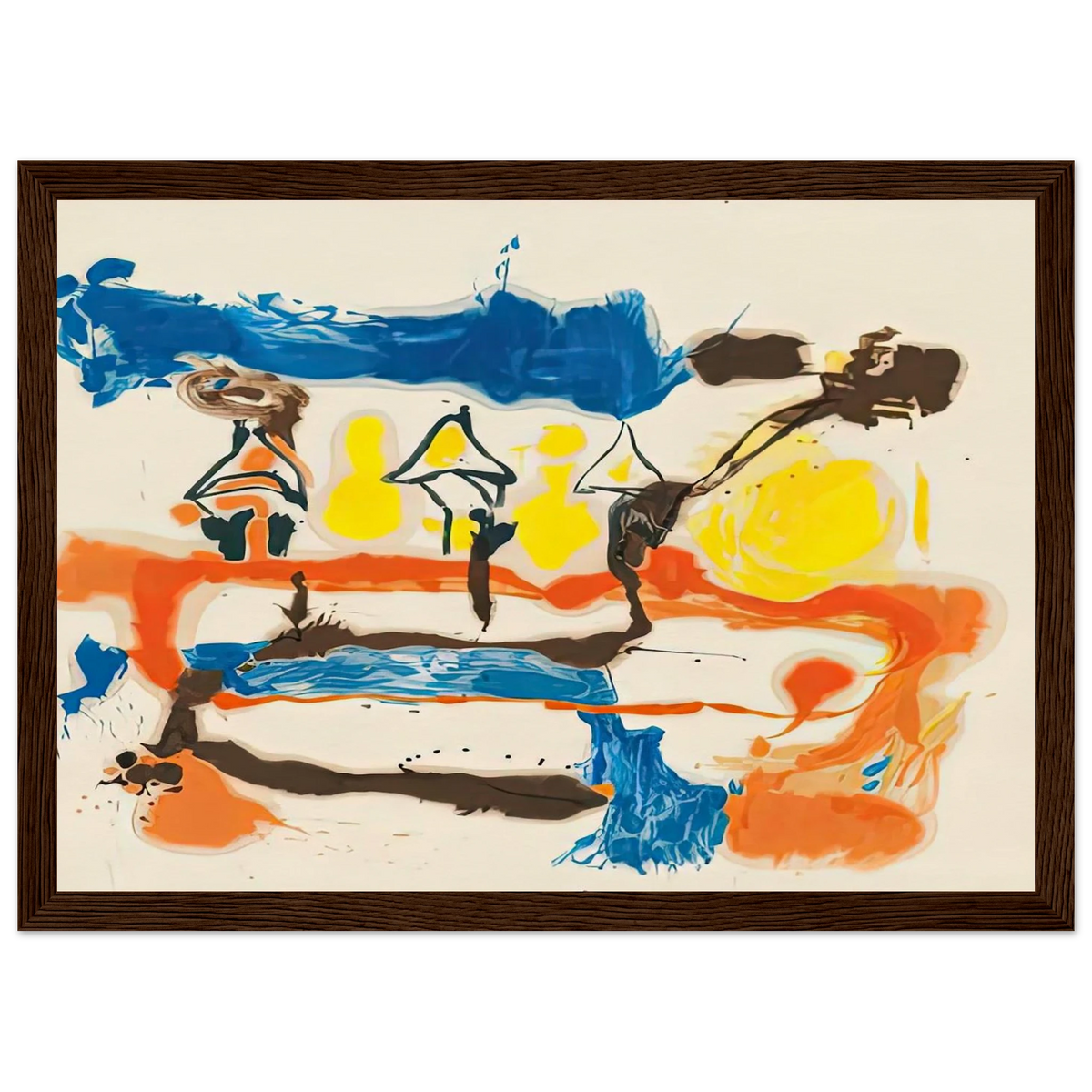 Fable, 1961- Framed Poster | Helen Frankenthaler Framed Prints Wall Art | Frankenthaler Helen
