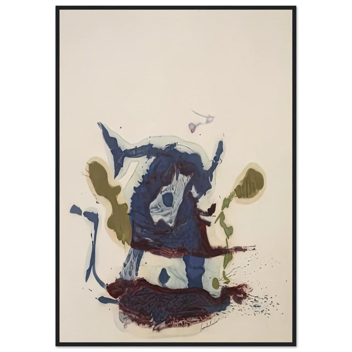 Vessel, 1961- Framed Poster | Helen Frankenthaler Framed Prints Wall Art | Frankenthaler Helen