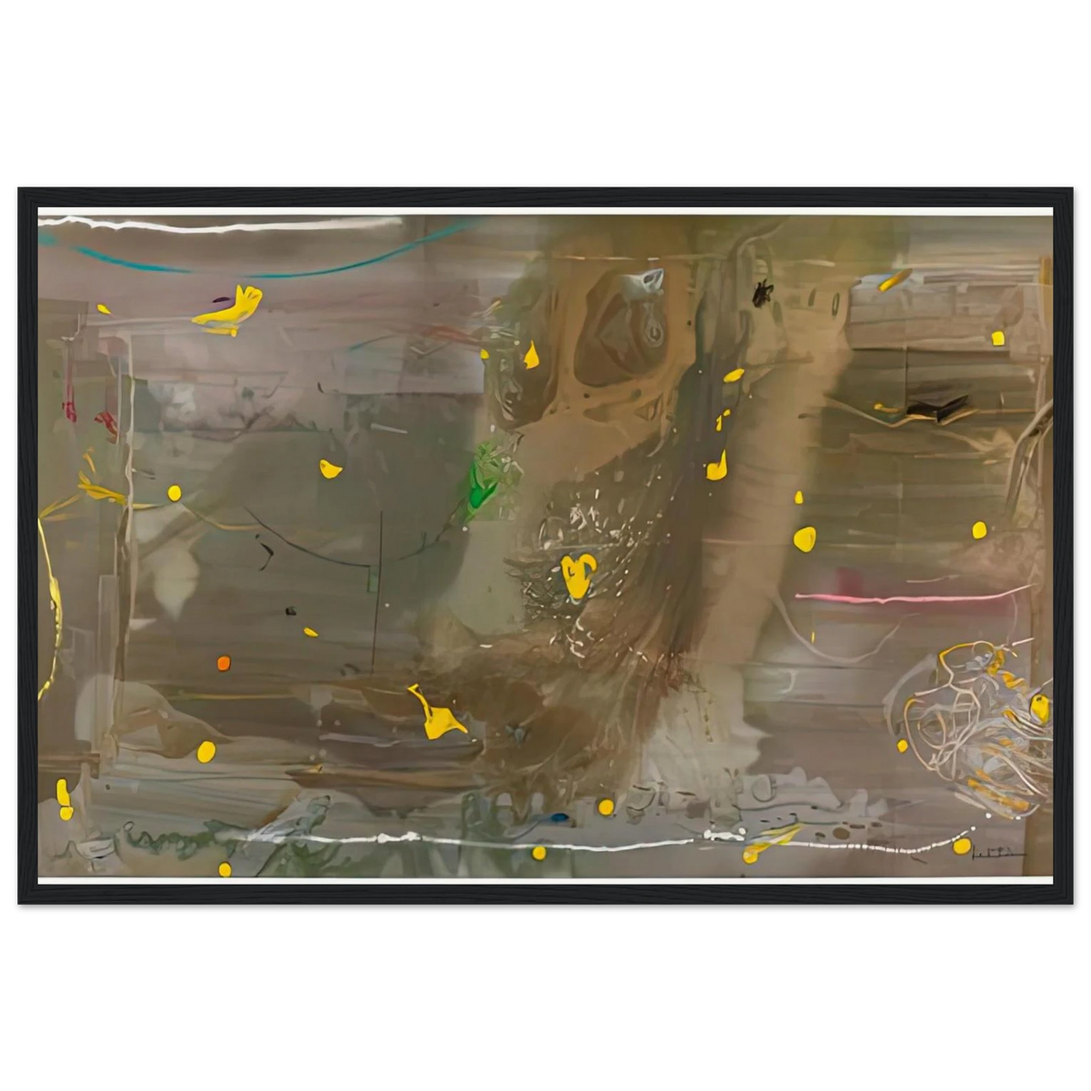 Halley’s Comet, 1985- Framed Poster | Helen Frankenthaler Framed Prints Wall Art | Frankenthaler Helen