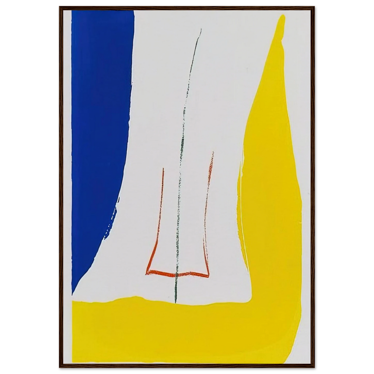 Sun Corner - 1968 Framed Poster | Helen Frankenthaler Framed Prints Wall Art | Frankenthaler Helen