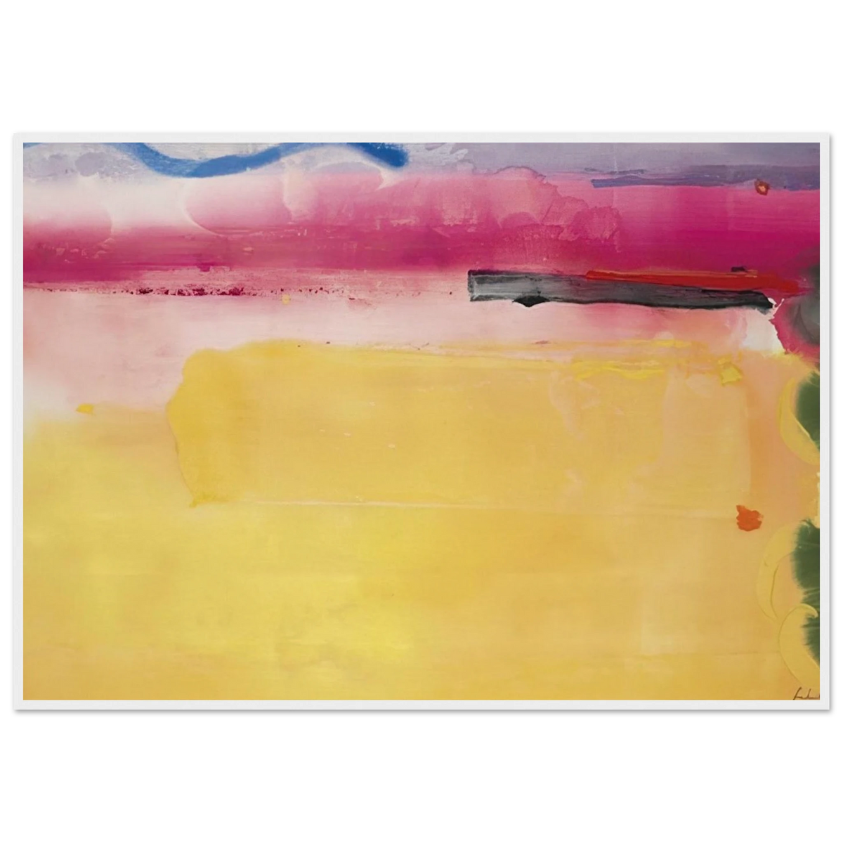 Black-Eyed Susan - 1988 Framed Poster | Helen Frankenthaler Framed Prints Wall Art | Frankenthaler Helen