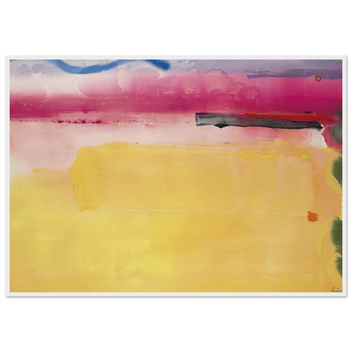 Black-Eyed Susan - 1988 Framed Poster | Helen Frankenthaler Framed Prints Wall Art | Frankenthaler Helen