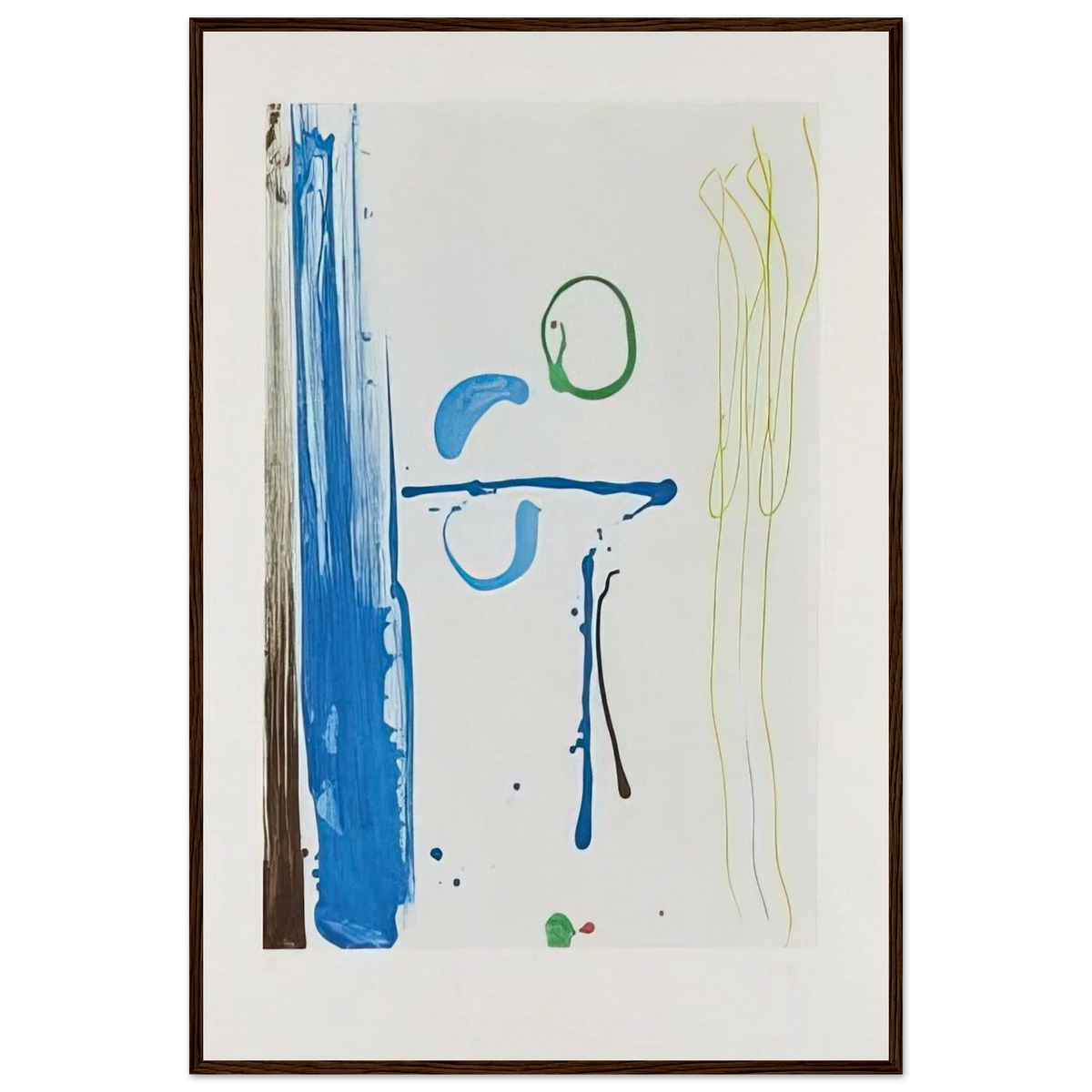 Sunshine After Rain - 1987 Framed Poster | Helen Frankenthaler Framed Prints Wall Art | Frankenthaler Helen