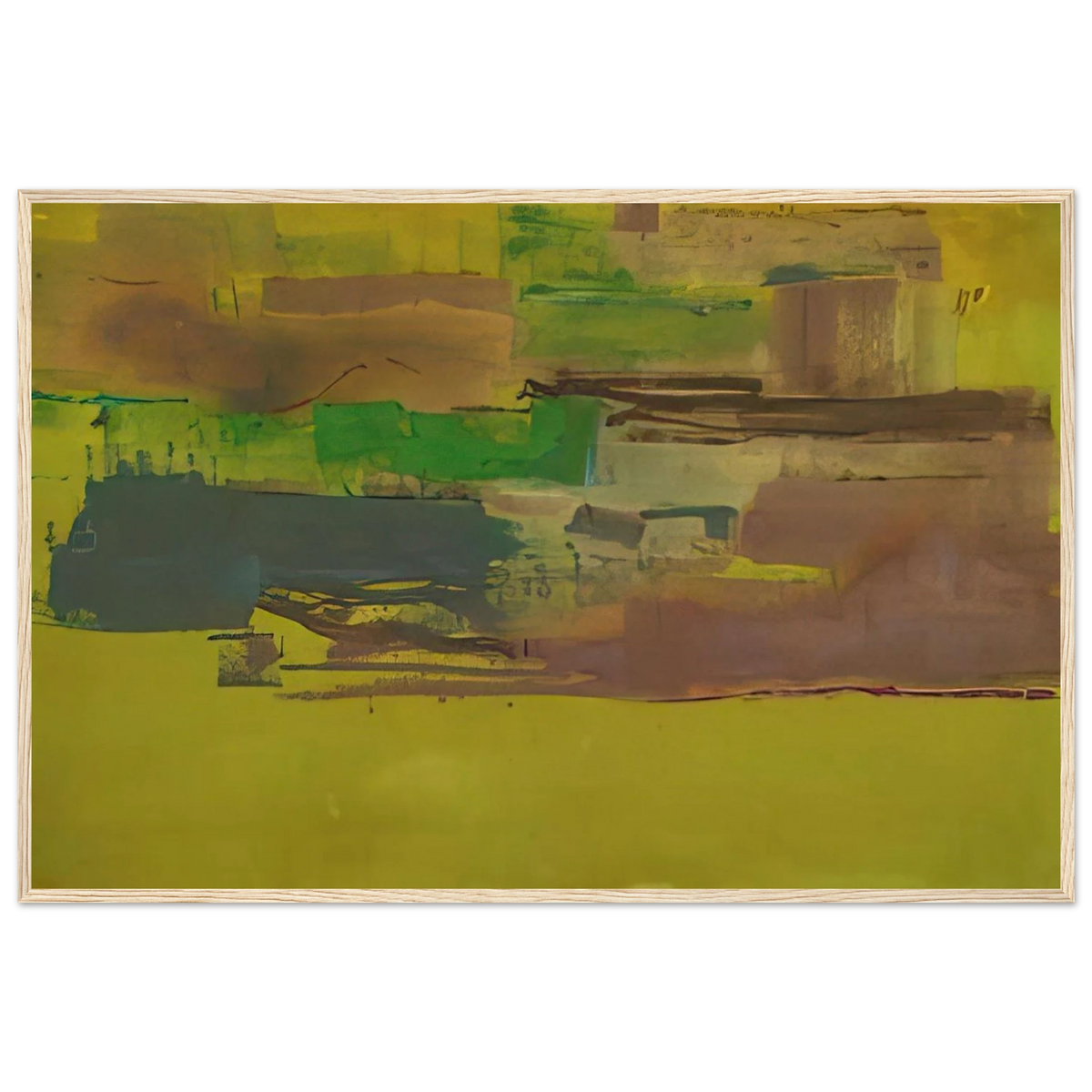 August Deep - 1978 Framed Poster | Helen Frankenthaler Framed Prints Wall Art | Frankenthaler Helen