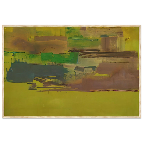August Deep - 1978 Framed Poster | Helen Frankenthaler Framed Prints Wall Art | Frankenthaler Helen