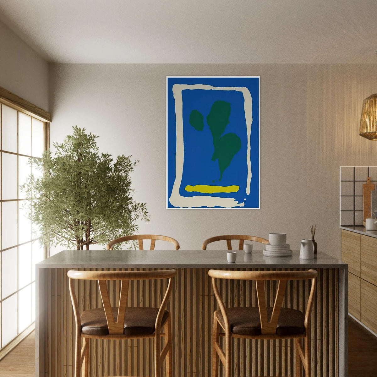 Air Frame - 1965 Framed Poster | Helen Frankenthaler Framed Prints Wall Art | Frankenthaler Helen