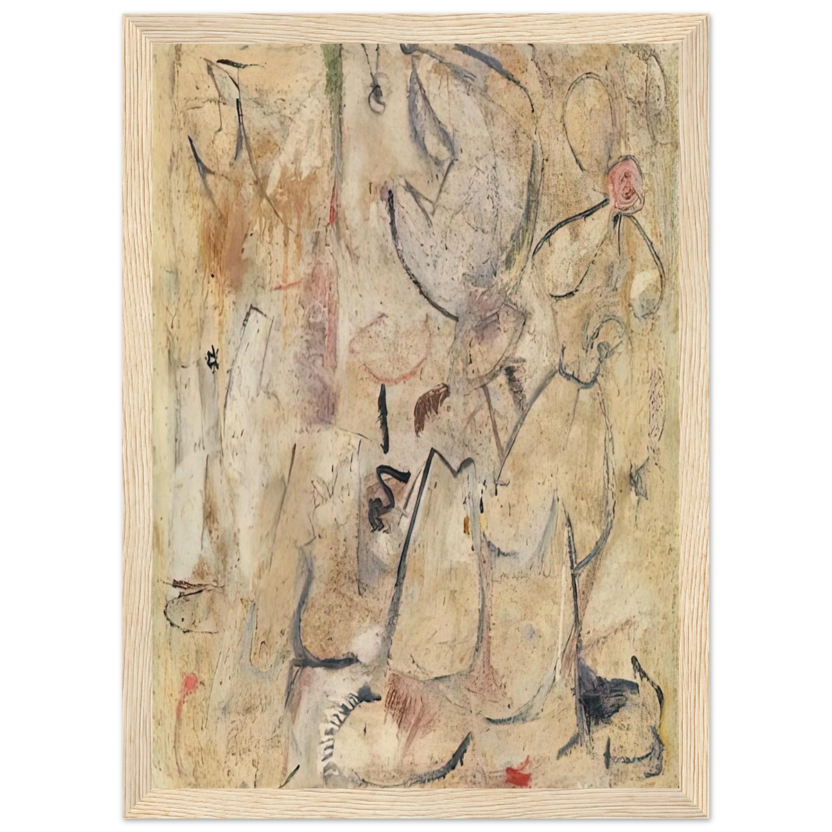 Beach, 1950- Framed Poster | Helen Frankenthaler Framed Prints Wall Art | Frankenthaler Helen