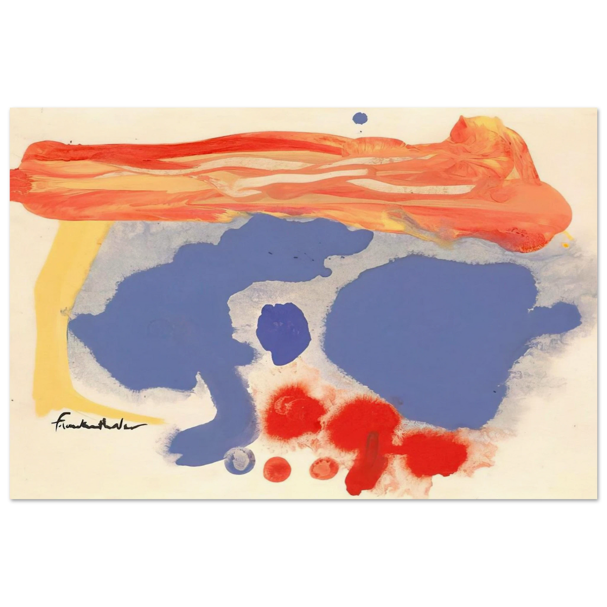 Summerscene, Provincetown - 1961 Poster | Helen Frankenthaler Poster | Frankenthaler Helen