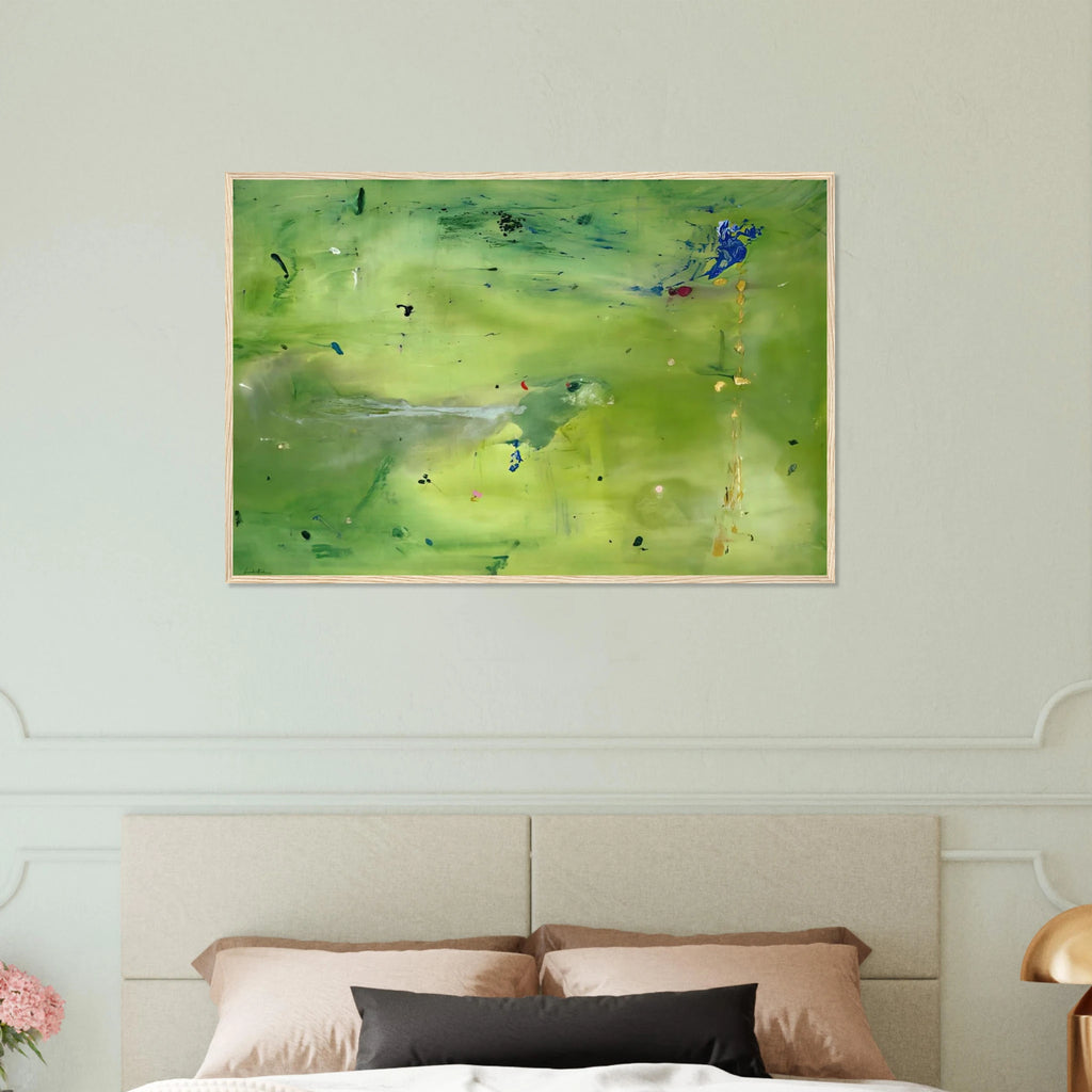 A Green Thought in a Green Shade - 1981 Framed Poster | Helen Frankenthaler Framed Prints Wall Art | Frankenthaler Helen