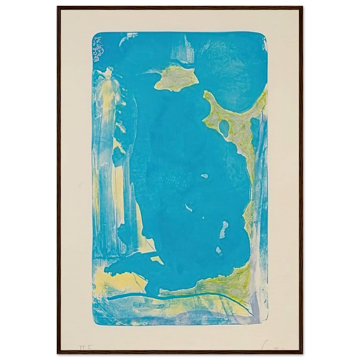 Reflections IV - 1995 Framed Poster | Helen Frankenthaler Framed Prints Wall Art | Frankenthaler Helen