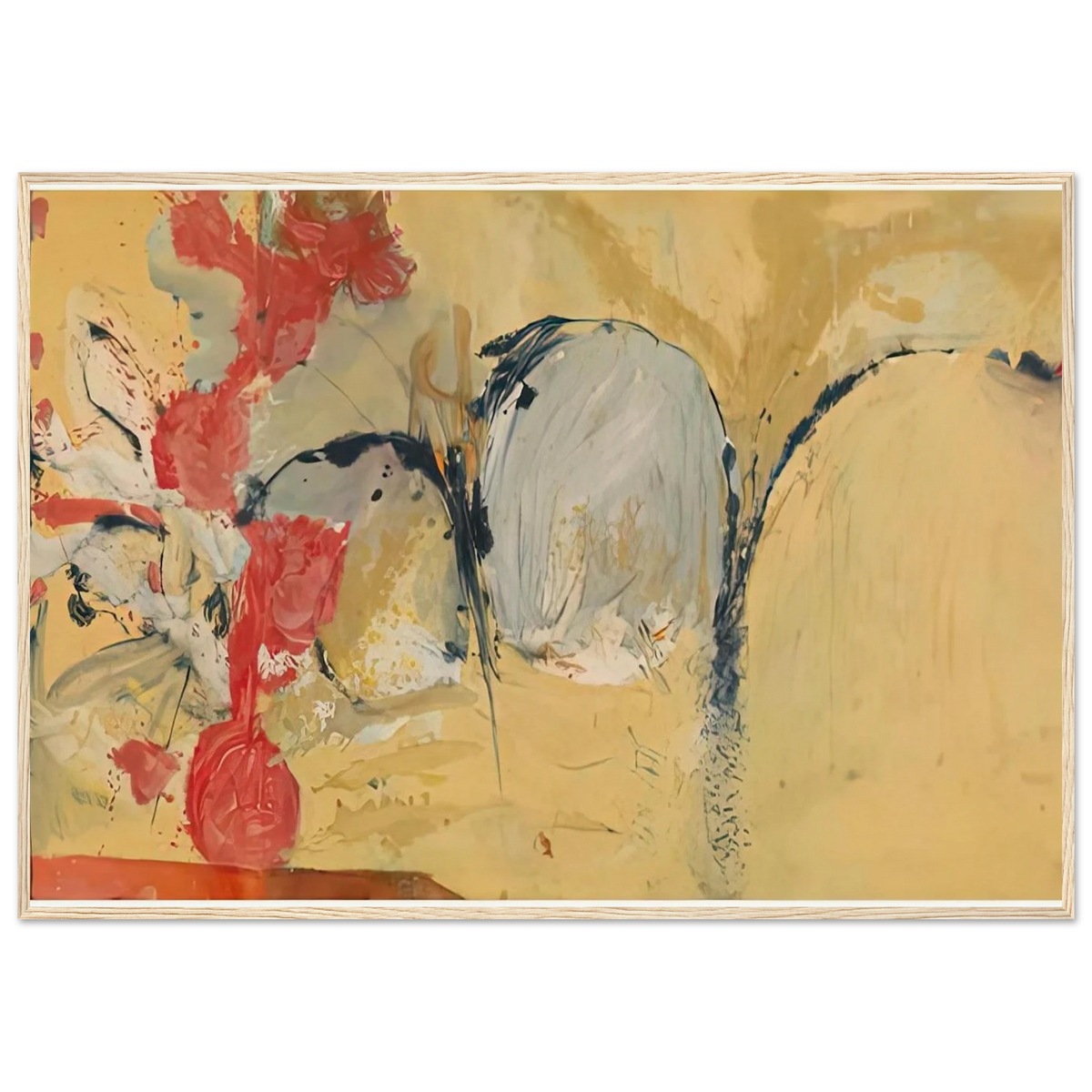 Large Abstract Still Life, 1951- Framed Poster | Helen Frankenthaler Framed Prints Wall Art | Frankenthaler Helen