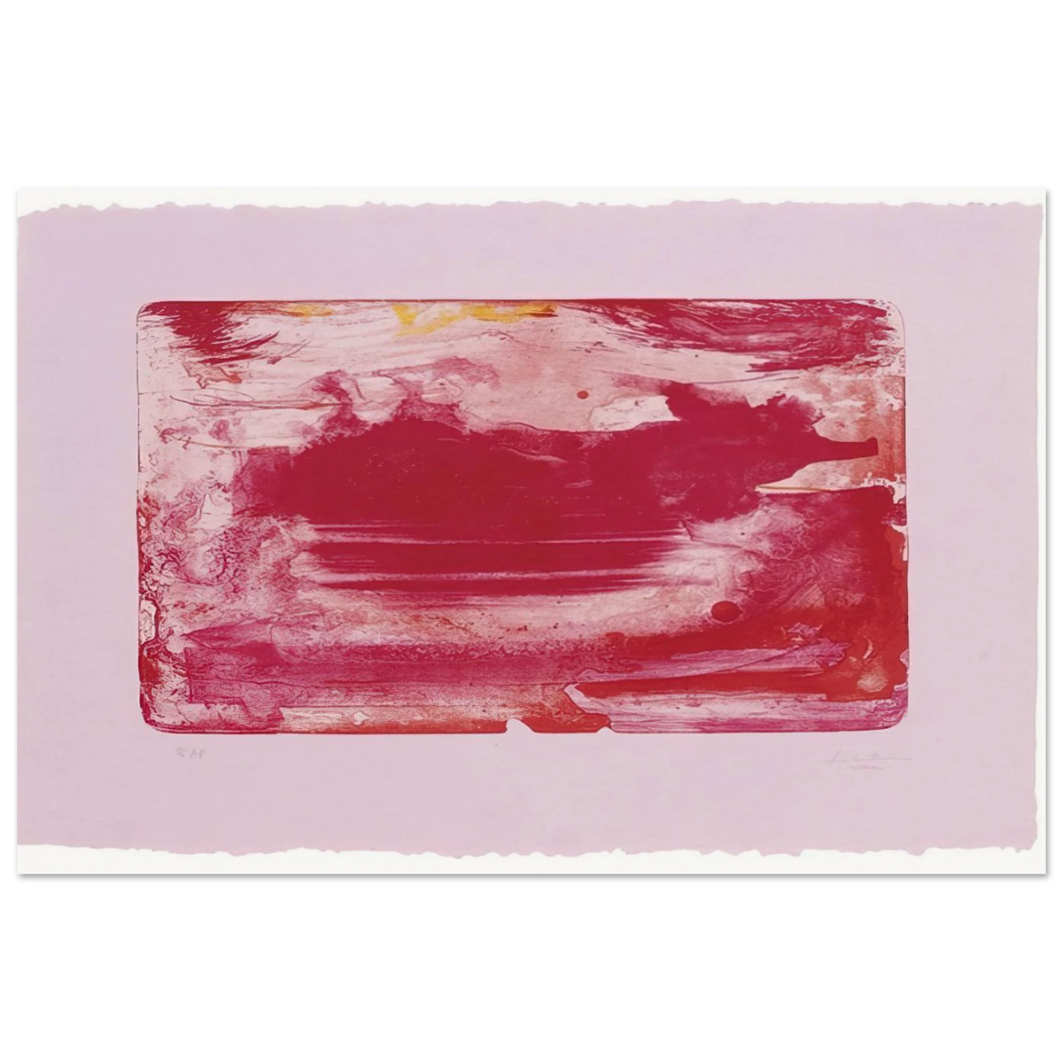 The Red Sea - 1982 Poster | Helen Frankenthaler Poster | Frankenthaler Helen