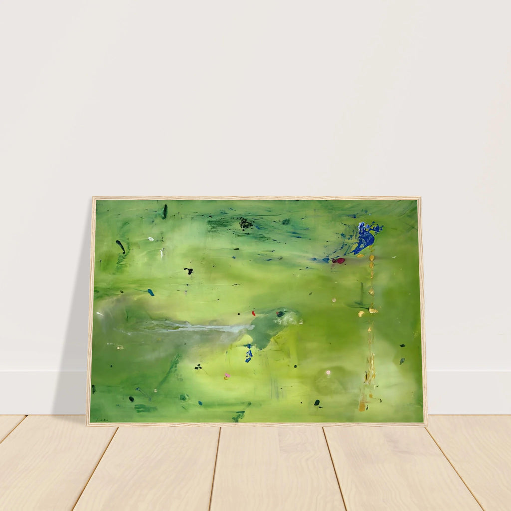 A Green Thought in a Green Shade - 1981 Framed Poster | Helen Frankenthaler Framed Prints Wall Art | Frankenthaler Helen