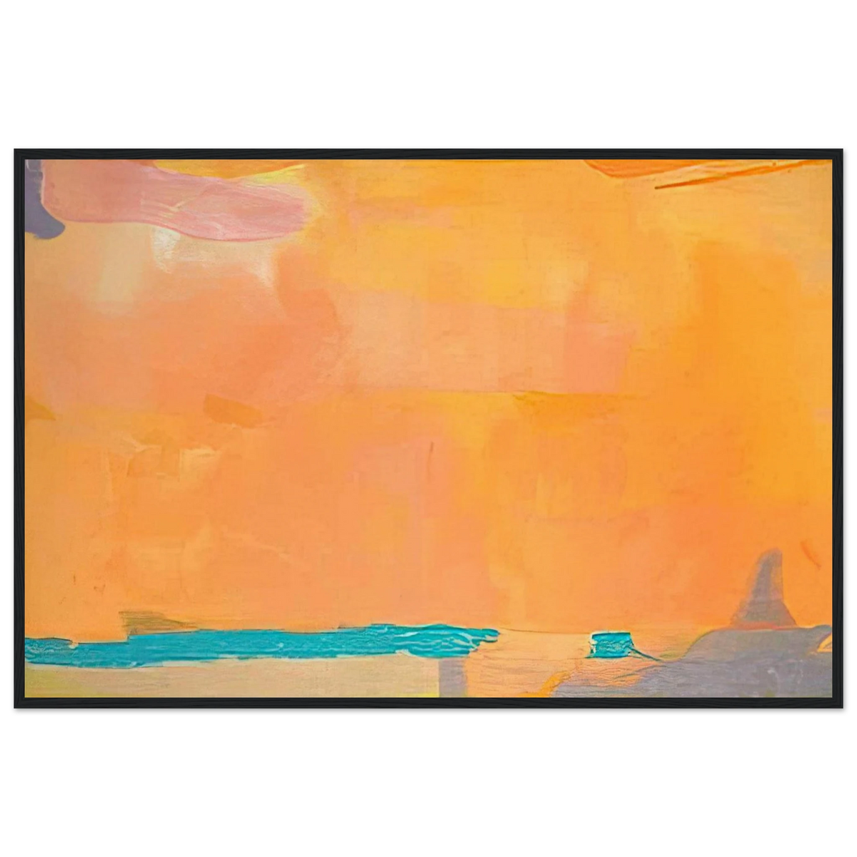 Royal Fireworks - 1975 Framed Poster | Helen Frankenthaler Framed Prints Wall Art | Frankenthaler Helen