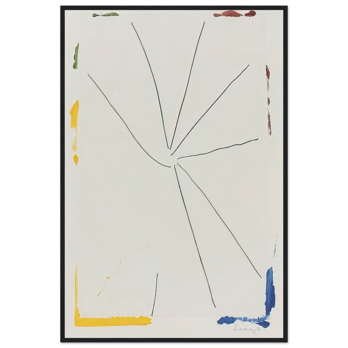 Free Wheeling - 1971 Framed Poster | Helen Frankenthaler Framed Prints Wall Art | Frankenthaler Helen
