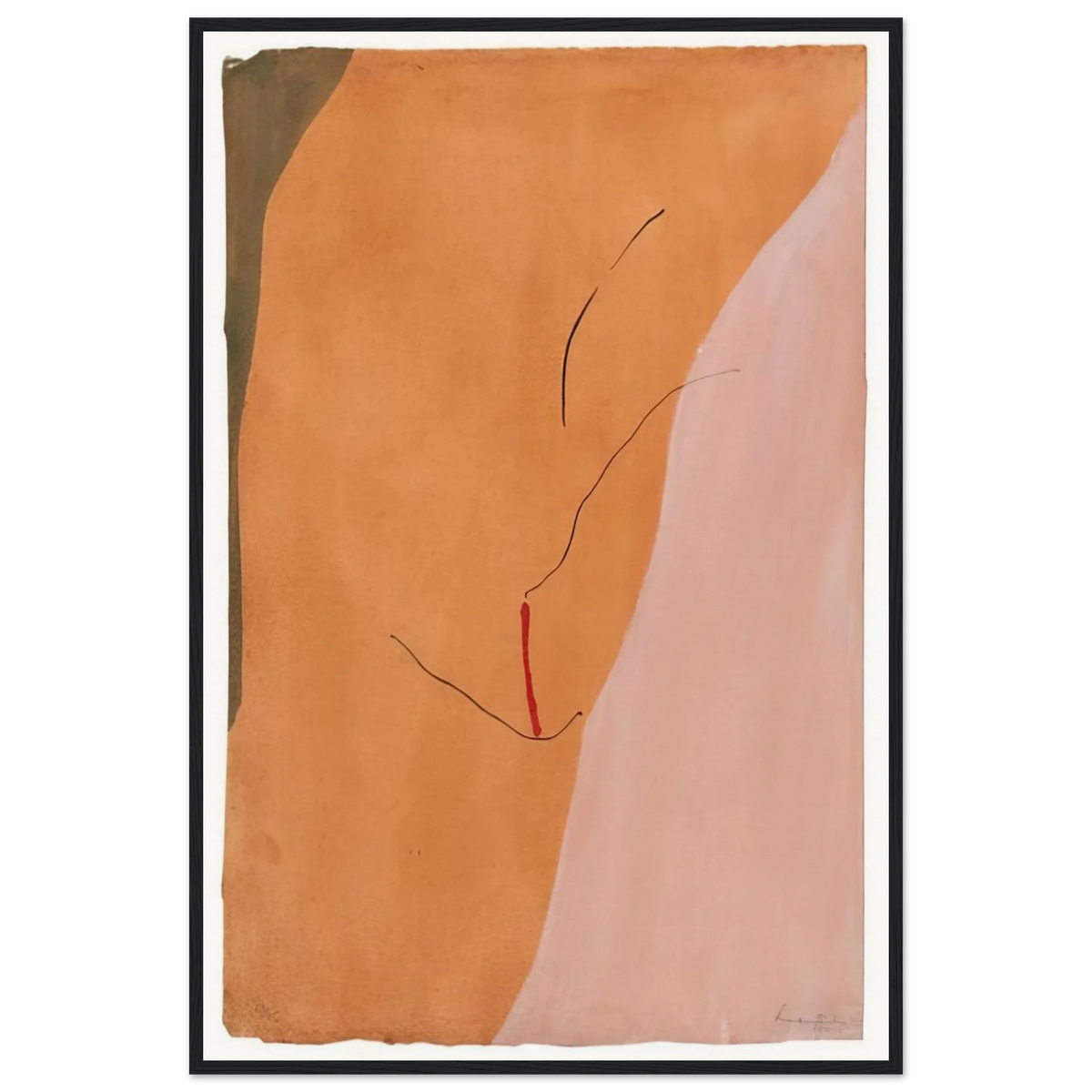 Sanguine Mood - 1971 Framed Poster | Helen Frankenthaler Framed Prints Wall Art | Frankenthaler Helen