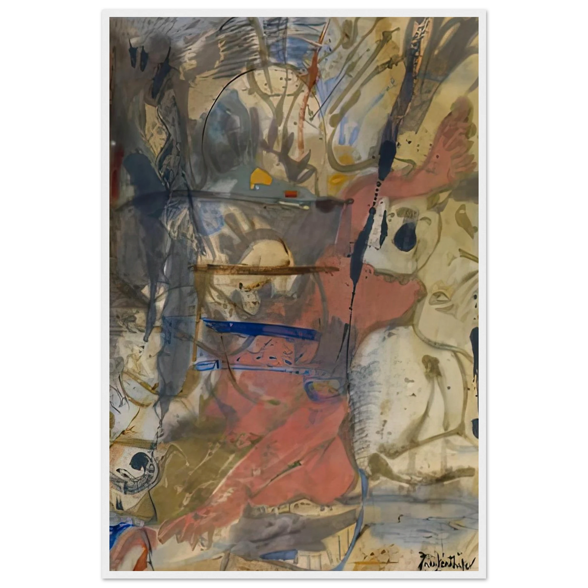 Europa, 1957- Framed Poster | Helen Frankenthaler Framed Prints Wall Art | Frankenthaler Helen