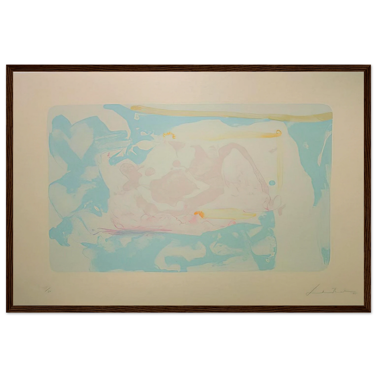 Reflections III - 1995 Framed Poster | Helen Frankenthaler Framed Prints Wall Art | Frankenthaler Helen