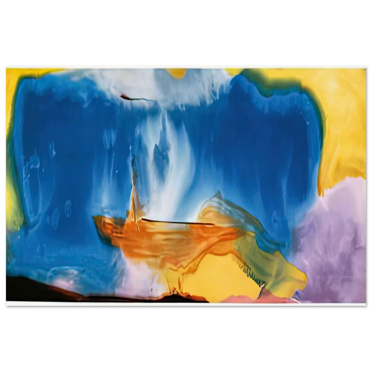 Moveable Blue, 1973- Poster | Helen Frankenthaler Poster | Frankenthaler Helen