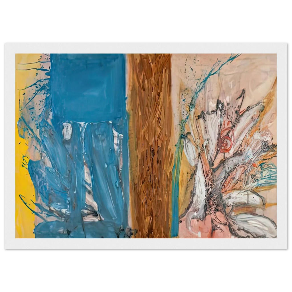 The Façade, 1954- Framed Poster | Helen Frankenthaler Framed Prints Wall Art | Frankenthaler Helen