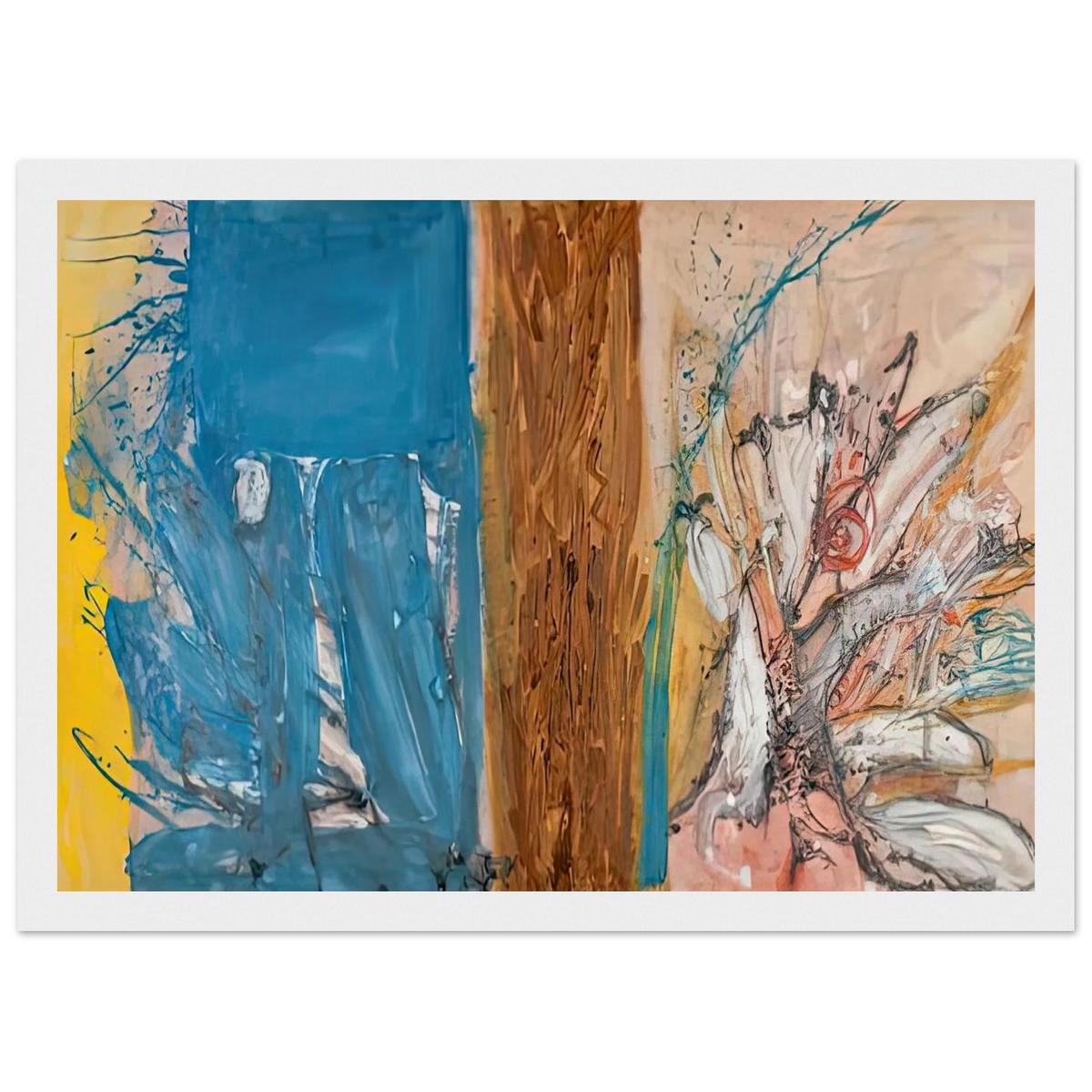 The Façade, 1954- Framed Poster | Helen Frankenthaler Framed Prints Wall Art | Frankenthaler Helen