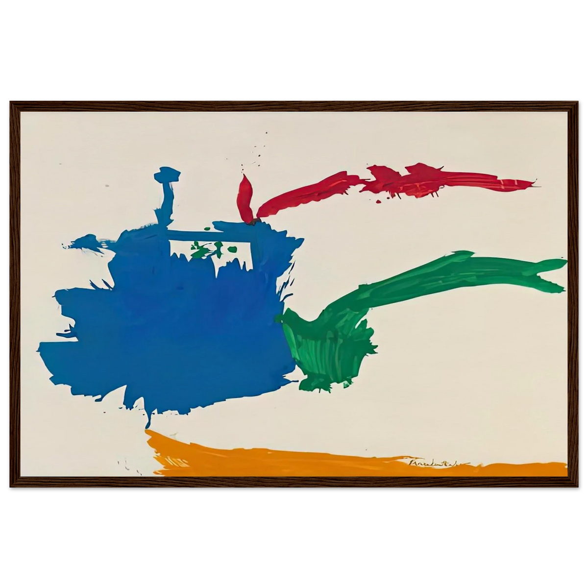 Italian Beach, 1960- Framed Poster | Helen Frankenthaler Framed Prints Wall Art | Frankenthaler Helen