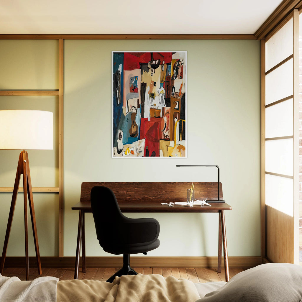 21st Street Studio, 1950- Framed Poster | Helen Frankenthaler Framed Prints Wall Art | Frankenthaler Helen