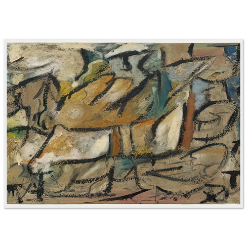 August Weather, 1951- Framed Poster | Helen Frankenthaler Framed Prints Wall Art | Frankenthaler Helen