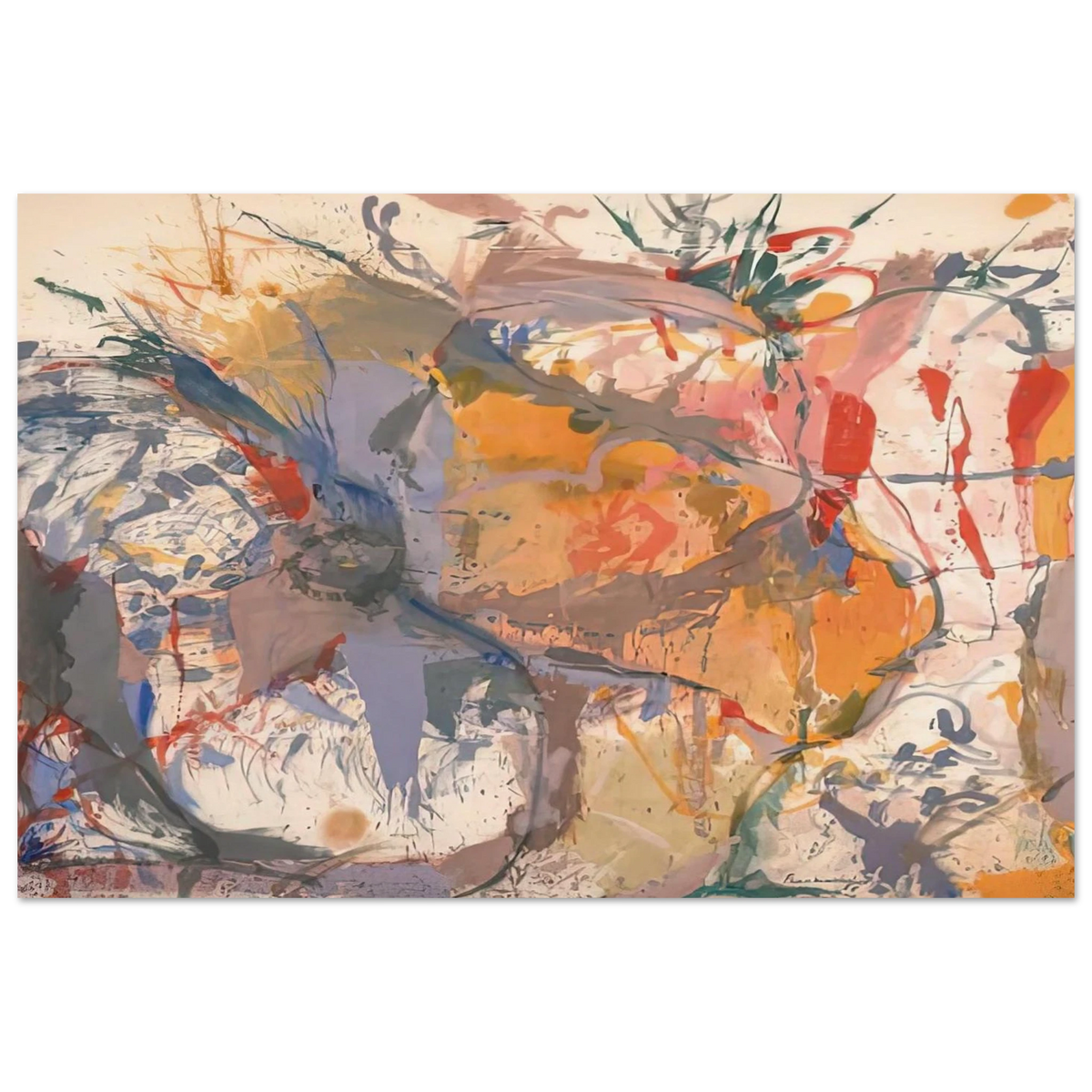 Before the Caves, 1958- Poster | Helen Frankenthaler Poster | Frankenthaler Helen