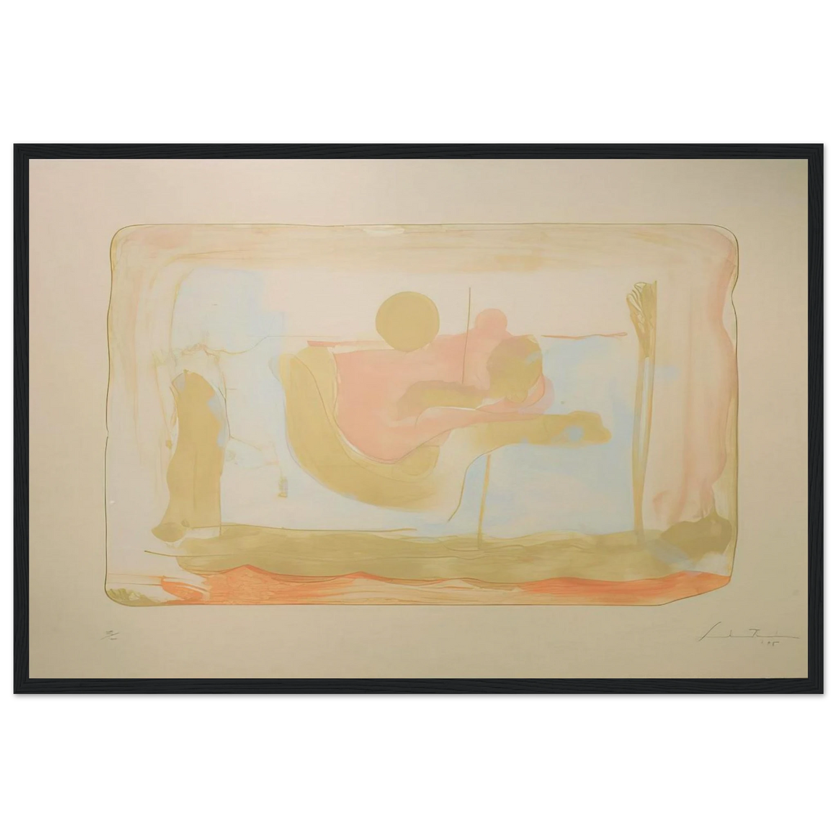 Reflections I - 1995 Framed Poster | Helen Frankenthaler Framed Prints Wall Art | Frankenthaler Helen