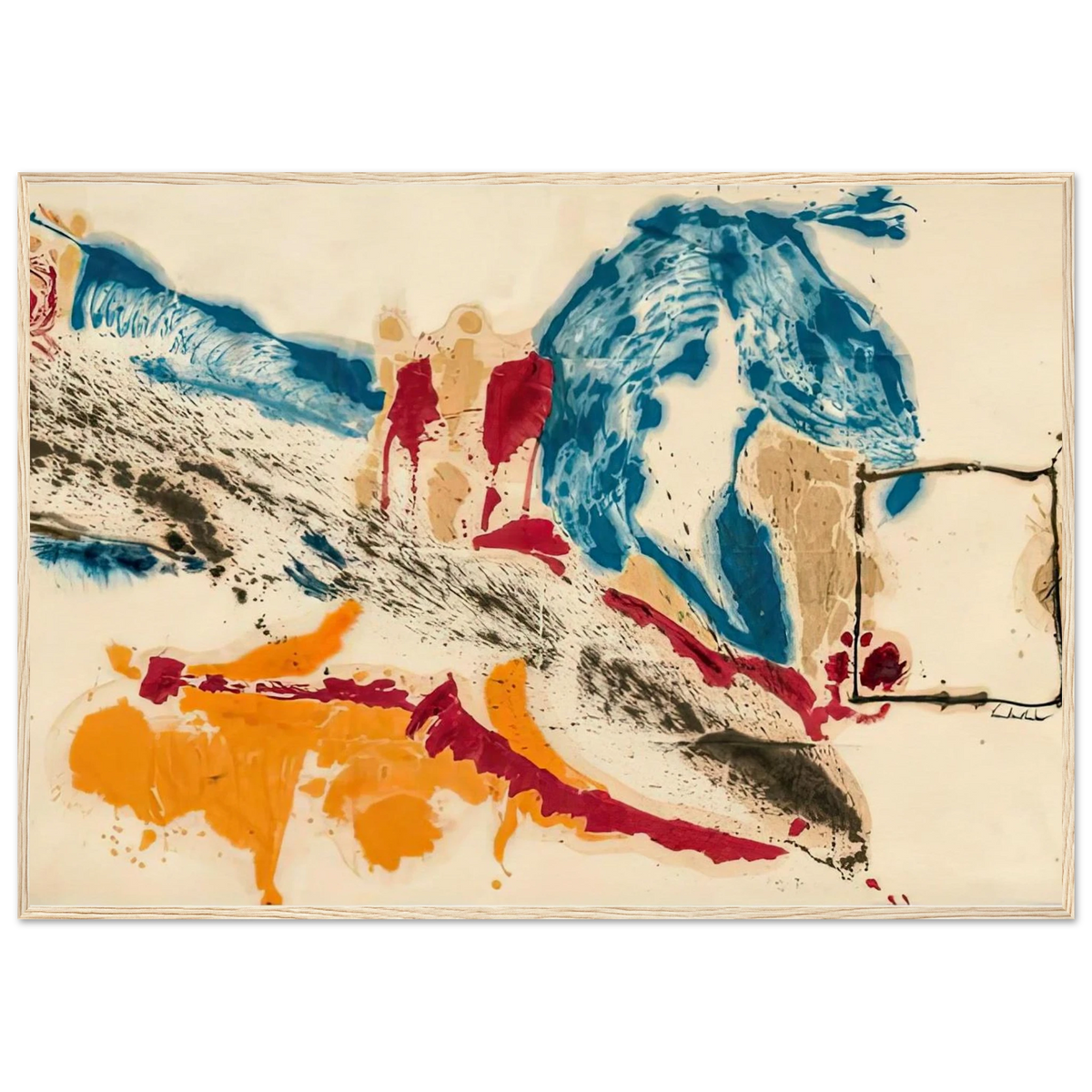 Alassio, 1960- Framed Poster | Helen Frankenthaler Framed Prints Wall Art | Frankenthaler Helen