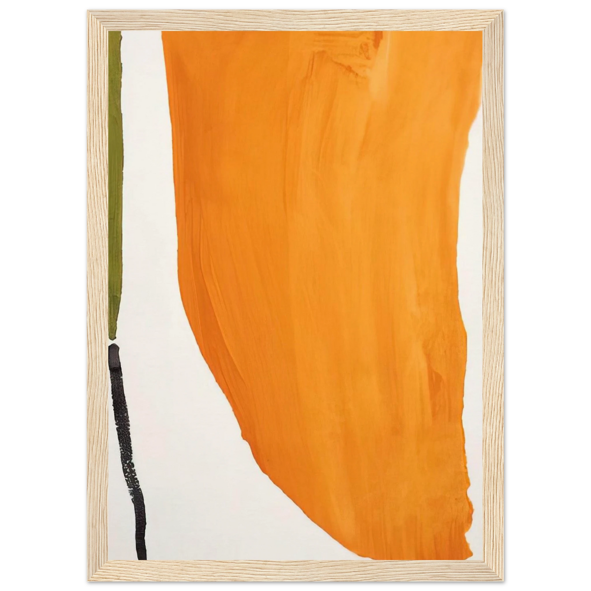 Orange Downpour - 1970 Framed Poster | Helen Frankenthaler Framed Prints Wall Art | Frankenthaler Helen