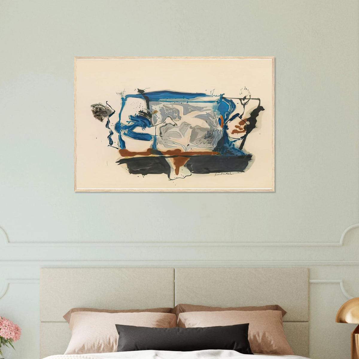 Swan Lake II, 1961- Framed Poster | Helen Frankenthaler Framed Prints Wall Art | Frankenthaler Helen