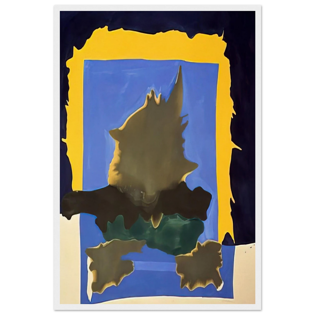 Interior Landscape - 1964 Framed Poster | Helen Frankenthaler Framed Prints Wall Art | Frankenthaler Helen