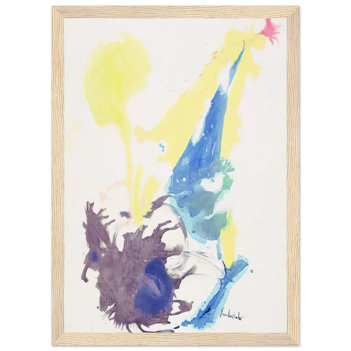 Moving Day - 1961 Framed Poster | Helen Frankenthaler Framed Prints Wall Art | Frankenthaler Helen