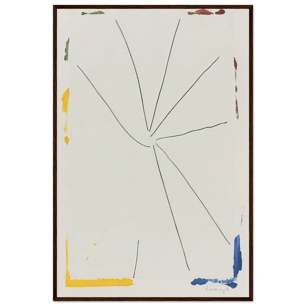 Free Wheeling - 1971 Framed Poster | Helen Frankenthaler Framed Prints Wall Art | Frankenthaler Helen