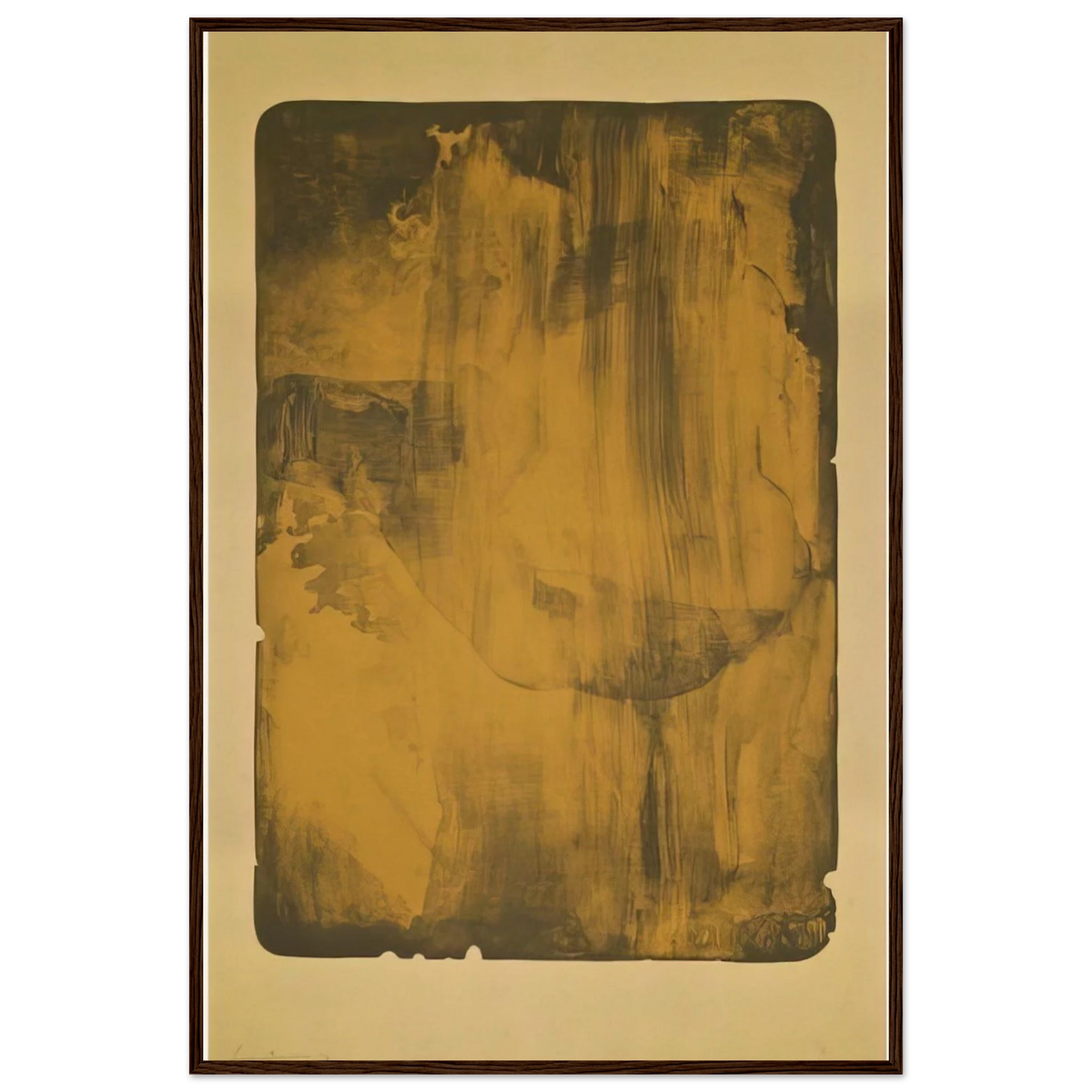 Bronze Smoke - 1978 Framed Poster | Helen Frankenthaler Framed Prints Wall Art | Frankenthaler Helen