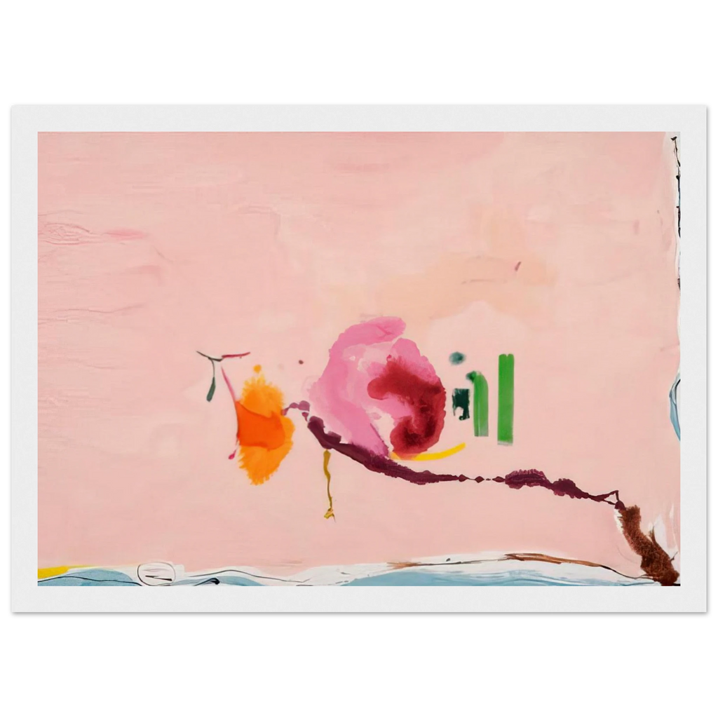 Flirt - 1995 Framed Poster | Helen Frankenthaler Framed Prints Wall Art | Frankenthaler Helen