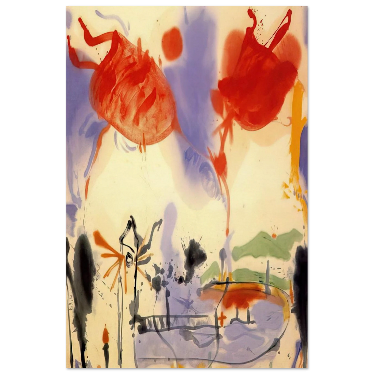 Round Trip - 1957 Poster | Helen Frankenthaler Poster | Frankenthaler Helen