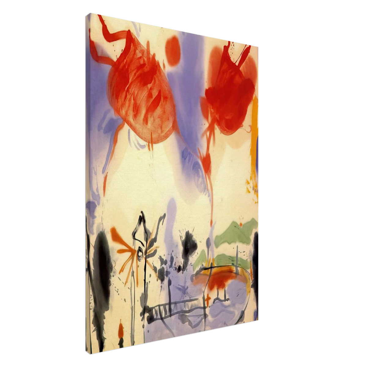 Round Trip - 1957 Canvas | Helen Frankenthaler Canvas | Frankenthaler Helen