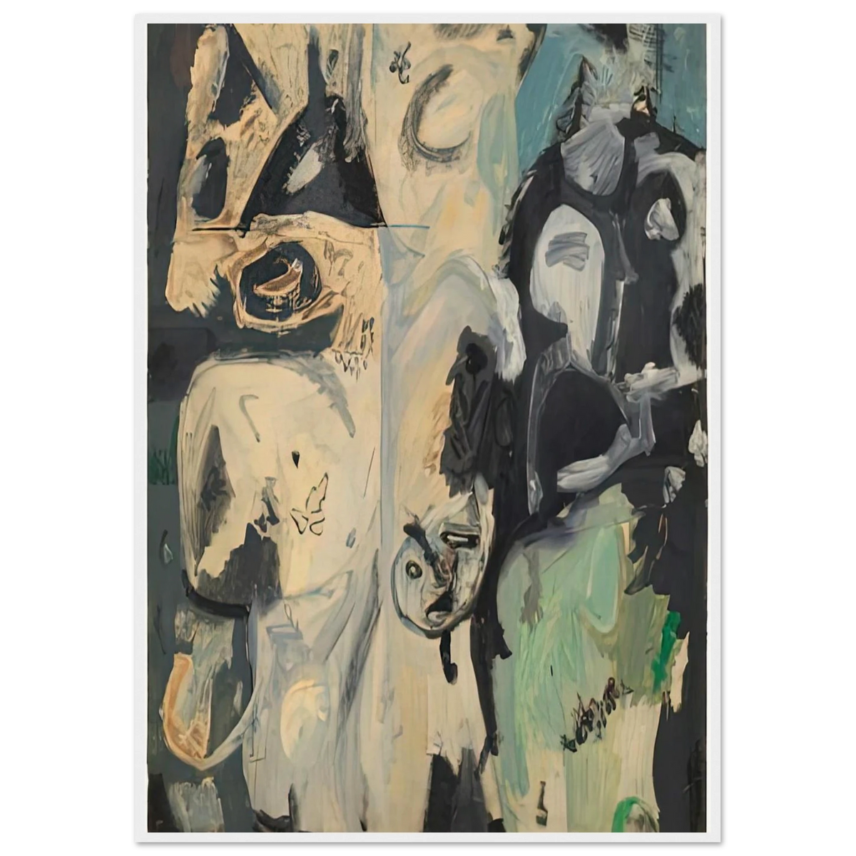 Untitled, 1950- Framed Poster | Helen Frankenthaler Framed Prints Wall Art | Frankenthaler Helen