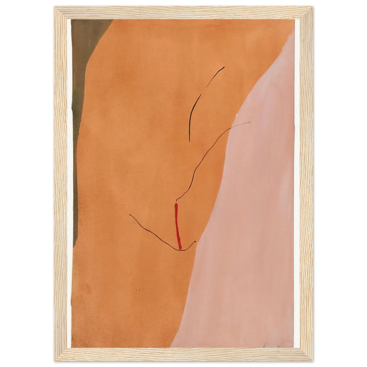 Sanguine Mood - 1971 Framed Poster | Helen Frankenthaler Framed Prints Wall Art | Frankenthaler Helen