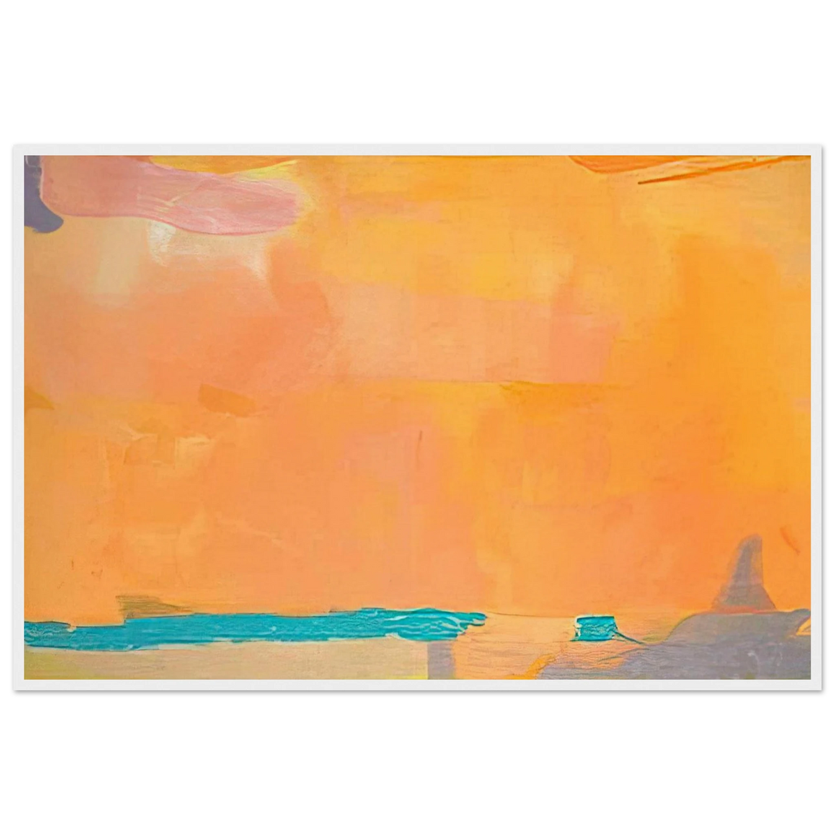Royal Fireworks - 1975 Framed Poster | Helen Frankenthaler Framed Prints Wall Art | Frankenthaler Helen