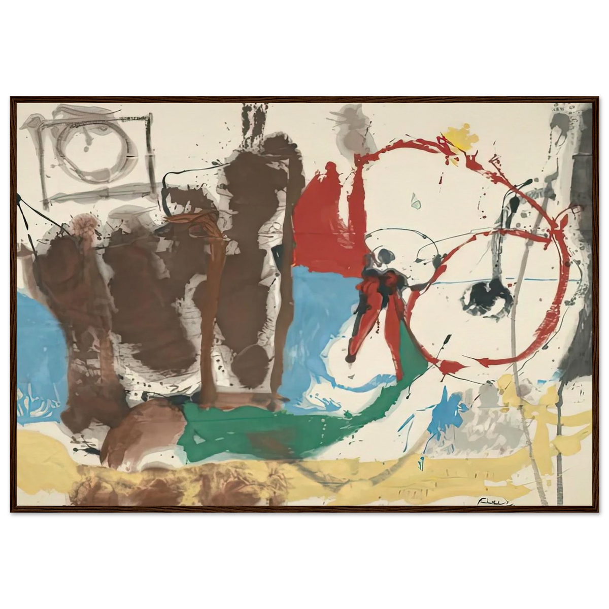 Mother Goose Melody, 1959- Framed Poster | Helen Frankenthaler Framed Prints Wall Art | Frankenthaler Helen